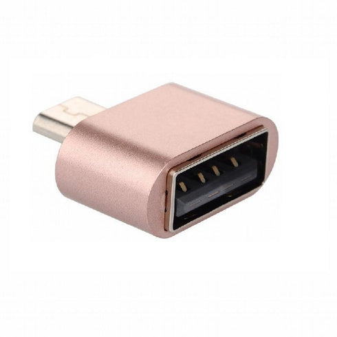 AussieSuperStore Homeware Supplies Micro USB Male to USB Female Cable Adapter For Samsung Android Smartphone Tablet (Rose gold) Micro USB Male to USB Female Cable Adapter Smartphone Tablet Rose gold ZMV8OTGUSBRGOLD